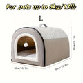 Washable Dog Bed with Removable Cover & Non-Slip Bottom – Orthopedic Foam Support, Cozy All-Season Bed for Small Medium Large Dogs Up to 99 LBS, Cartoon Design, Machine Washable