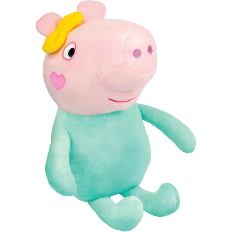 Peppa Pig Baby Evie 2-in-1 Nursery & Laundry Playset for Girls Ages 3+, Includes 8" Baby Evie Plush, High Chair, Play Washing Machine, 3 Outfits & Accessories - Official Licensed Role Play Pretend Toy Gift