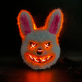 LED Glowing Horror Masks with Light-Up Eyes – Bloody Bunny & Bear Halloween Costume Mask for Adults & Teens | Scary Face Mask for Halloween Parties, Haunted Houses & Cosplay | 2x AA Batteries Required