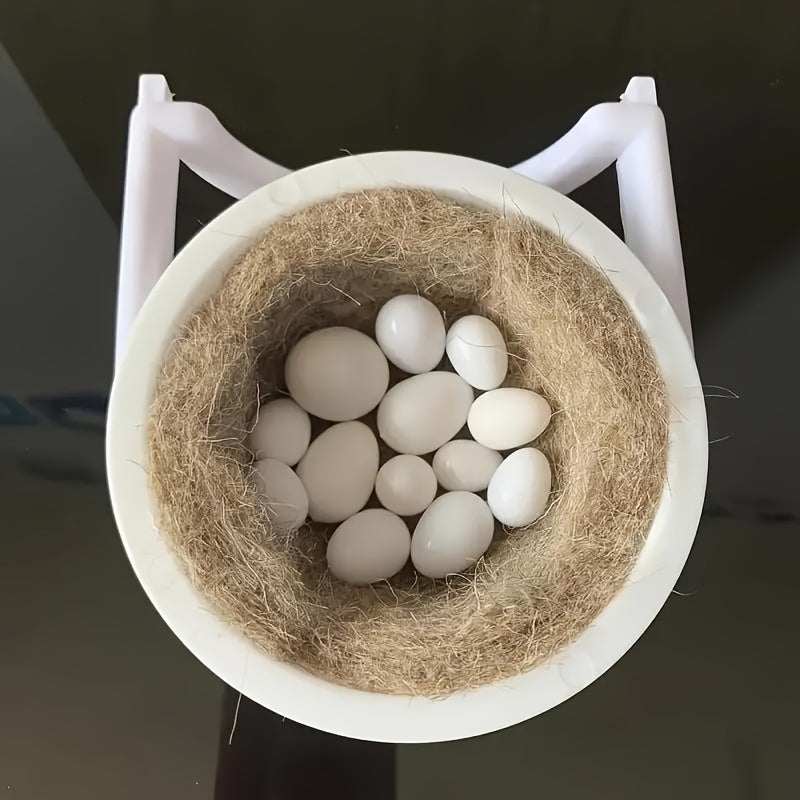 Bird Breeding Nest Box Kit for Bird Cage - Suspended Plastic Birdhouse with Secure Mounting Brackets & Soft Interior Mat for Parakeets Budgies Cockatiels Lovebirds Small Birds Breeding & Nesting