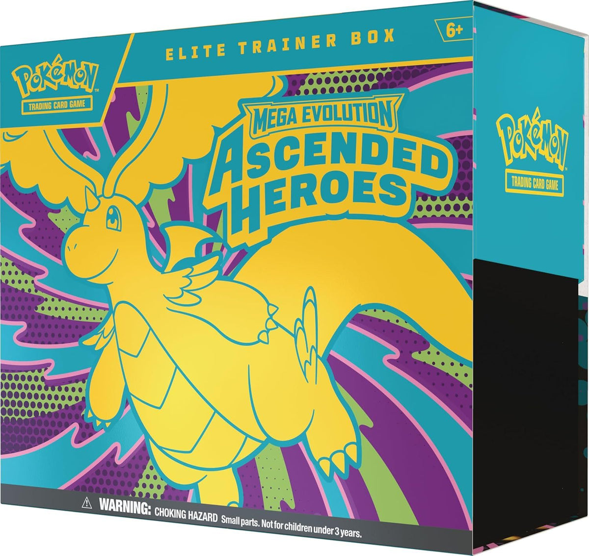 Pokémon TCG Mega Evolution Ascended Heroes Elite Trainer Box – 9 Booster Packs, Foil Promo Card N's Zekrom, 65 Card Sleeves, Energy Cards, Dice & Collector Box