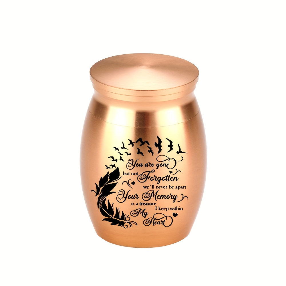 Small Keepsake Urns for Ashes - Colorful Aluminum Mini Cremation Urns for Human or Pet Ashes, Decorative Memorial Urn Ashes Holder, Thoughtful Sympathy Gift for Loss of Loved One or Pet