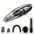 Handheld Car Vacuum Cleaner 4200PA 1800mAh Rechargeable Low Noise 4 Accessories for Car Home Pet Hair Pink Gift for Women