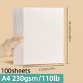 Watercolor Paper 100 Sheets A4 110lb 230gsm Cold Press Fine Texture Art Paper for Watercolor Painting Drawing Markers Gouache Gift for Artists Adults Students