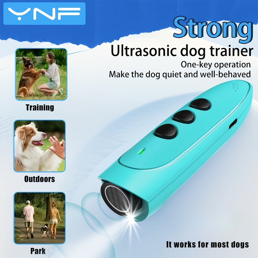 Ultrasonic Anti-Bark Device for Dogs – Sonic Bark Deterrent with Battery Included, Handheld Dog Bark Stopper for Indoor & Outdoor Training, Safe & Humane No-Shock Pet Bark Control, Range Up to 50 Ft