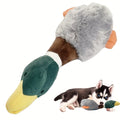 Velvet Goose Squeaky Plush Dog Toy – Soft PV Velvet Sound-Making Pet Toy for Dogs, Cute Goose Design Interactive Chew & Cuddle Toy, Durable Stuffed Animal for Small to Medium Dogs