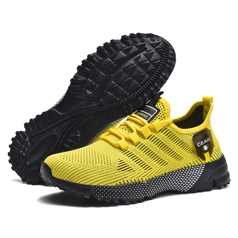 Men's Breathable Mesh Sneakers – Lightweight Non-Slip Low-Cut Athletic Shoes for Running, Jogging, Gym, Outdoor Sports & Daily Casual Wear, Sizes US 6.5–13.5