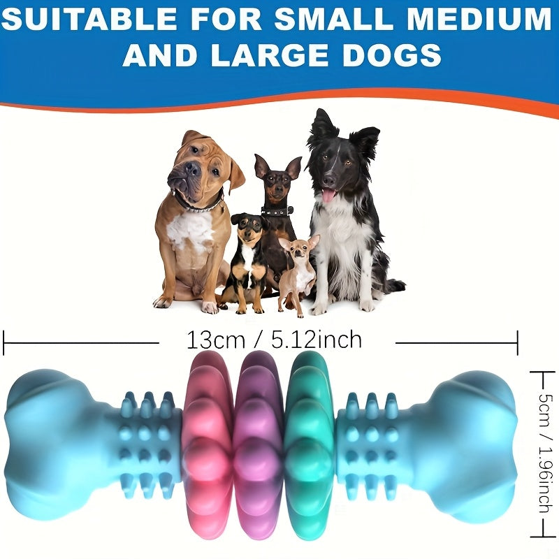 Durable Dog Chew Toy for Small & Medium Dogs – Teeth Cleaning Teething Chew, Boredom Relief Interactive Self-Entertainment Pet Toy, Petal Design for Puppy Dental Health