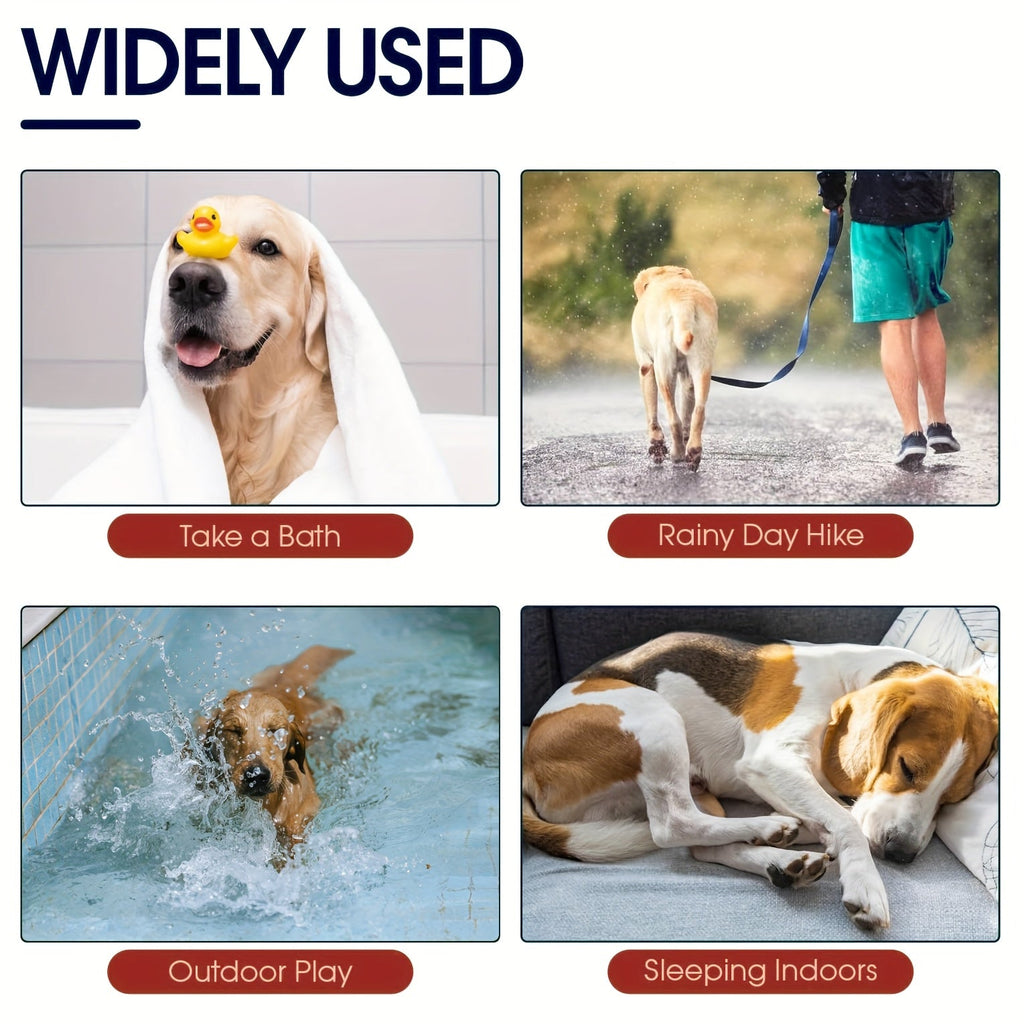 Hooded Dog Bathrobe Super Absorbent Quick-Dry Dog Robe with Hood Cozy Post-Bath Drying Coat Dog Pajamas XS S M L XL XXL 3XL 6 Colors Deep Blue Pink Green Light Blue Orange Grey