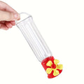 Hummingbird Feeder Outdoor Plastic Transparent Removable Hanging with Wire for Backyard Garden Patio – Easy Fill Nectar Feeder for Wild Birds Wildlife Watching 1pc