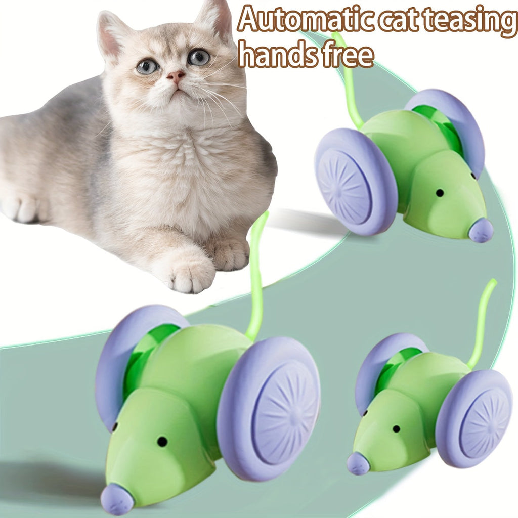 Smart Electric Mouse Cat Toy Automatic Sensing - Self-Entertainment Boredom Relief Interactive Kitten Toy, Auto-Teasing Motion Cat Toy for Indoor Cats, Hands-Free Cat Exercise & Play
