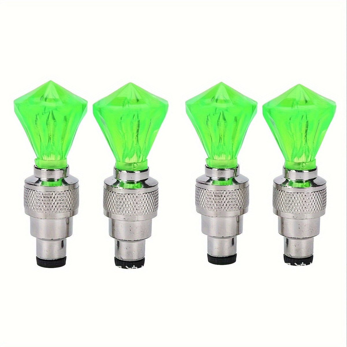 LED Tire Valve Stem Caps with Breathing Light & Running Horse Effect 4/8/16pcs Glow Wheel Valve Core Caps for Car Motorcycle Bike – Wind Fire Wheel Light UV & Explosion Proof – Green Red Blue Skeleton