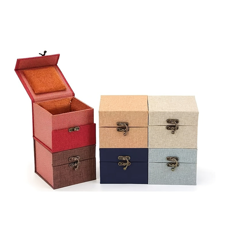 Small Ceramic Keepsake Urn with Brocade Gift Box and Velvet - Mini Memorial Urn for Human and Pet Ashes, Dog Cat Animal Cremation Keepsake Urn, Random Color Brocade Box
