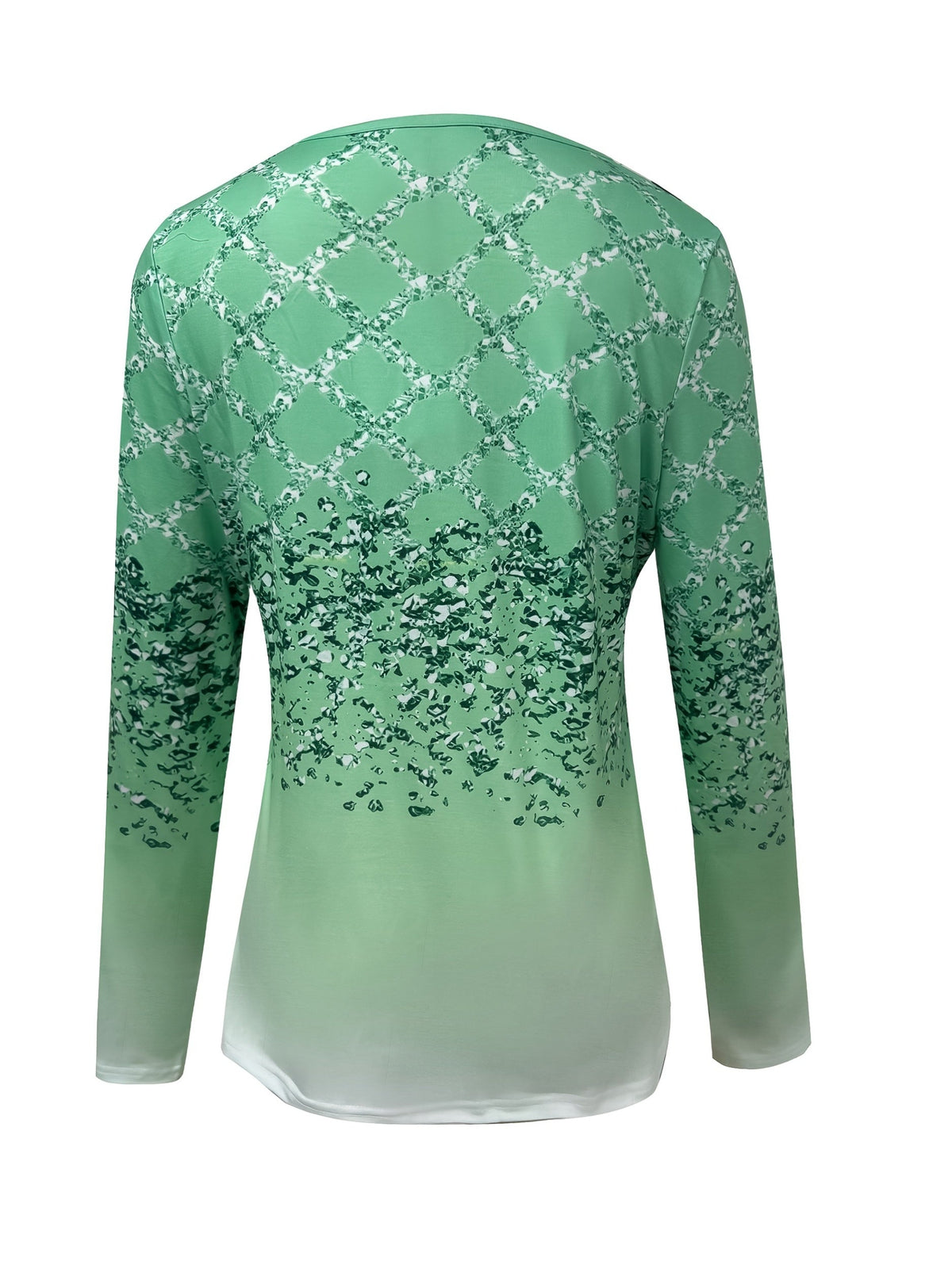 Women's V-Neck Long Sleeve Blouse Stretchy Casual Office Top Machine Washable All Season Layering Shirt Sky Blue Green Peach S-XXL