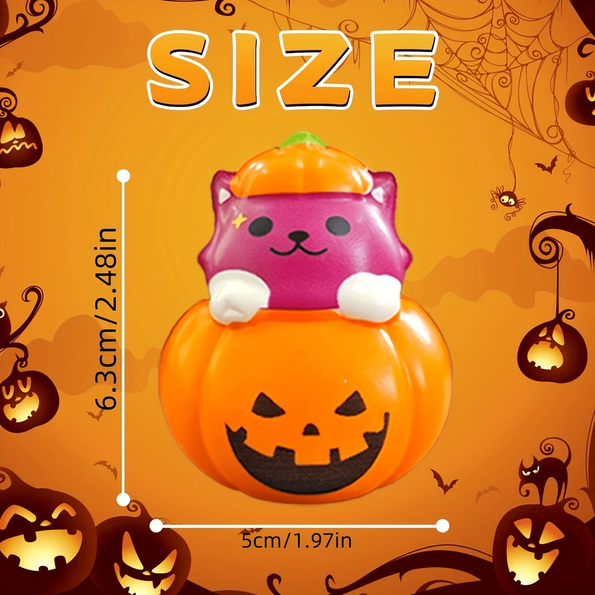 Halloween Squeeze Toys 10 Pack Slow Rising Squishy Party Favors - Assorted Spooky Squishies for Kids, Bulk Halloween Party Favors, Classroom Rewards, Birthday Gifts for Boys & Girls, Goody Bag Fillers
