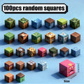 Magnetic Building Blocks Set 100 Pieces for Kids Age 3+, Random Color Magnet Cube Puzzle Toy, STEM Learning Construction Blocks, Best Birthday Christmas Halloween Gift for Boys & Girls
