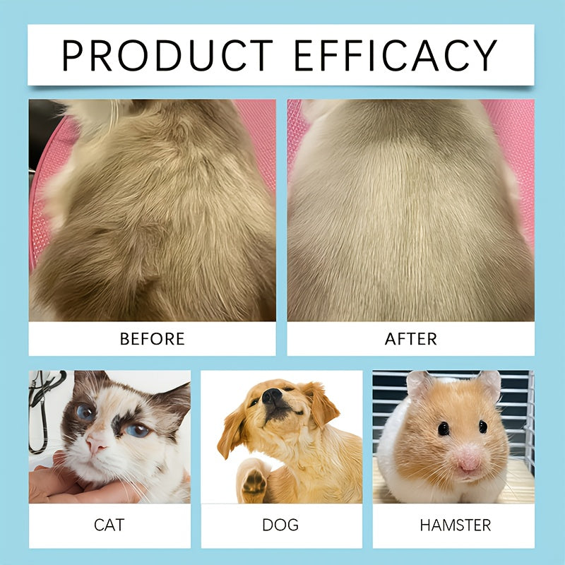 Dog Cat Detangling Spray Leave-In 10-in-1 by FEALUTE - Botanical Oils, Aloe & Vitamin E - Removes Knots, Tames Frizz, Moisturizes, Adds Shine - No Rinse Pet Coat Grooming Mist for All Coat Types