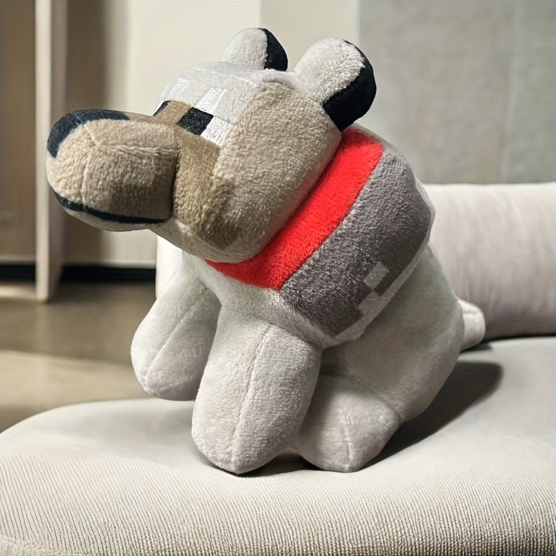 Wolf Plush Toy Stuffed Animal - Cute Soft Gray Wolf Plushie Doll for Kids Boys and Girls, Mini Palm-Sized Wolf Stuffed Toy, Birthday Christmas Gift for Wolf Lovers and Toddlers