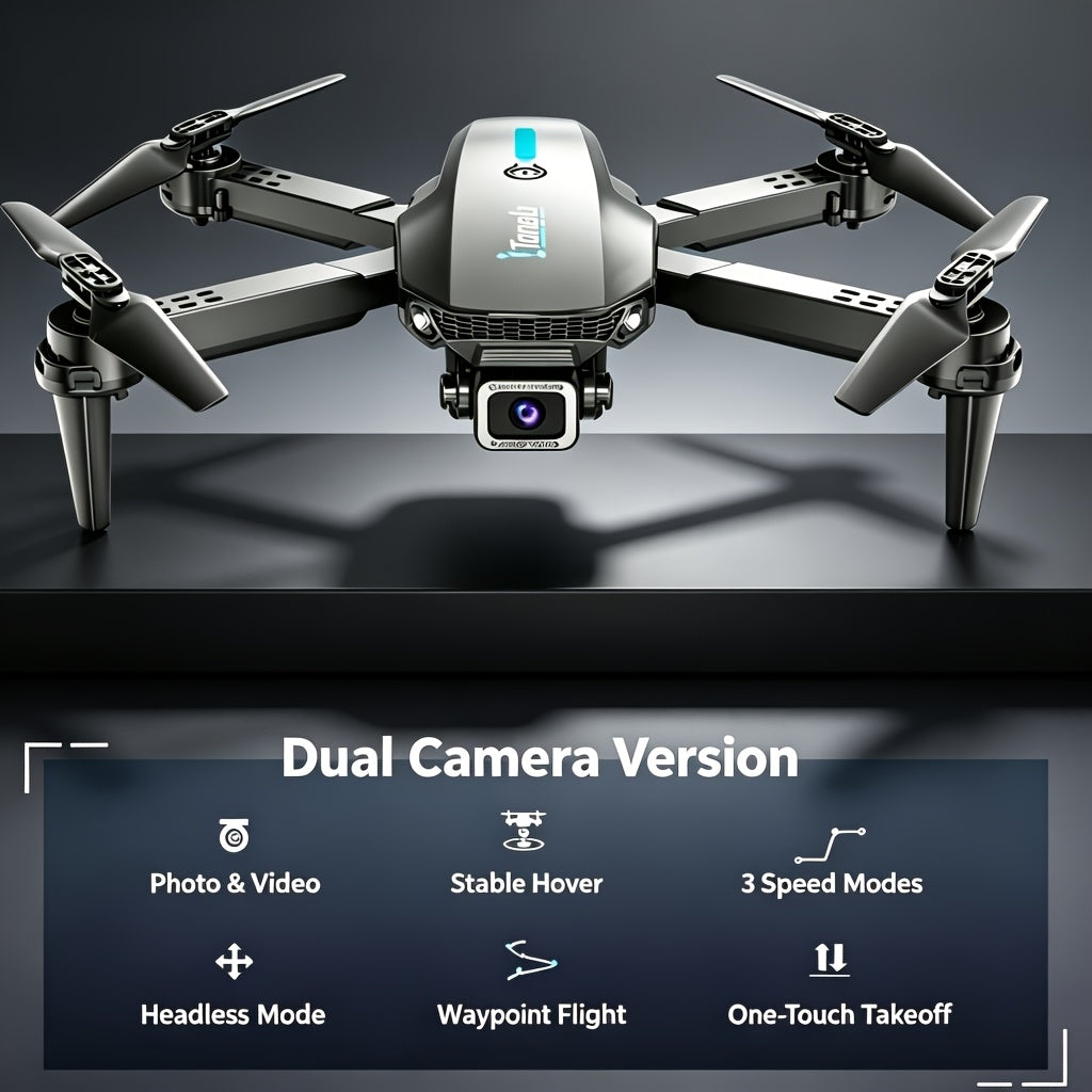TongLi RC Drone with Dual/Single Camera or No Camera - FPV Altitude Hold Headless Mode Gesture Photo & Video, One-Key Takeoff/Landing, Drop-Resistant Beginner RC Quadcopter, Gift for Kids & Adults