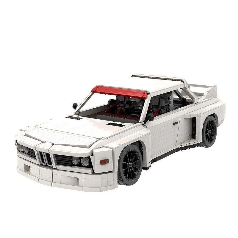 4754 Pcs Classic Racing Car Building Blocks 1:8 Scale – BMW 3.0 CSL IMSA 1975 Model Kit for Adults, ABS Large Brick Set, Automotive History Collector Gift, Expert STEM Display Build