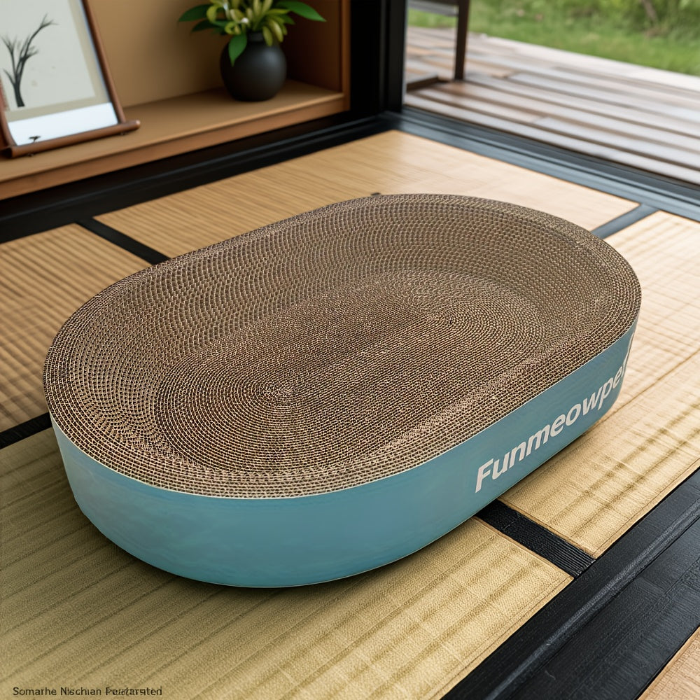 Extra Large Elevated Cat Scratching Bowl - Thickened Wear-Resistant No-Shed Scratch Proof Sisal Cat Scratcher Pad, Perfect Indoor Cat Gift