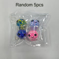 Cute Octopus Squishy Stress Relief Balls Colorful Bead Filled Sensory Squeeze Toys for Kids Adults Halloween Christmas Thanksgiving Stocking Stuffers Party Favors Random Colors 3 or 5 Pack