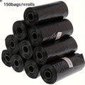 Dog Poop Bags Bulk Refill Rolls 150-300 Count - Durable Leak-Proof Pet Waste Bags, Portable Dispenser Refills, Easy-Tear Pet Cleanup Bags for Dogs Outdoor Walking, Thick Odor-Control Garbage Bags