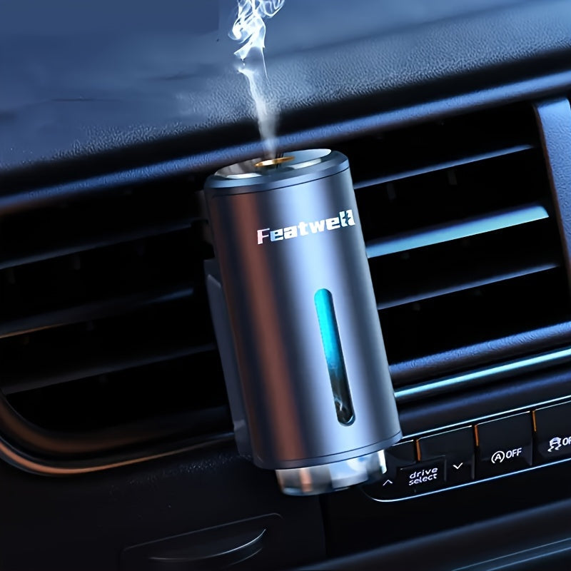 Car Essential Oil Aromatherapy Diffuser & Humidifier – 3 Adjustable Settings, USB Powered Air Freshener for Vehicles, Eliminates Odors & Enhances Cabin Air, Red / Black / Grey