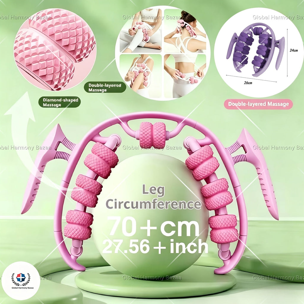 Deep Tissue Muscle Roller Stick Fascia Massage Tool for Leg Calf Thigh Back & Arm Recovery – Trigger Point Self-Massage Roller for Fitness Yoga Pilates Athletes – Multiple Styles & Colors