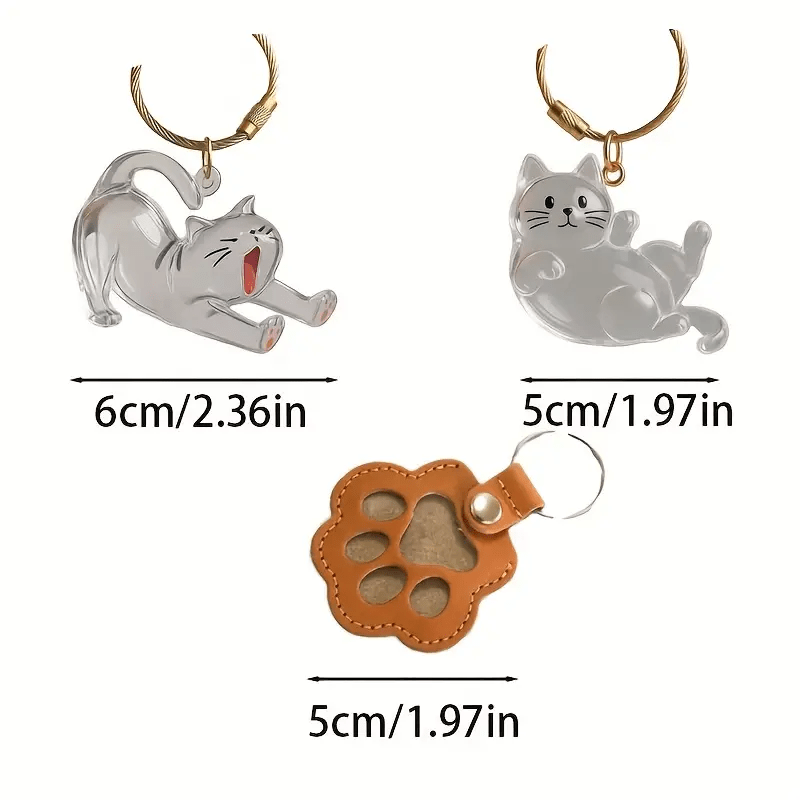 Pet Hair Keepsake Charms 3 Pack - Pet Fur Storage Souvenir Pendants for Bags Keychains & Phone, Memorial Accessories to Commemorate Your Beloved Cat or Dog, Unique Pet Loss Sympathy Gift