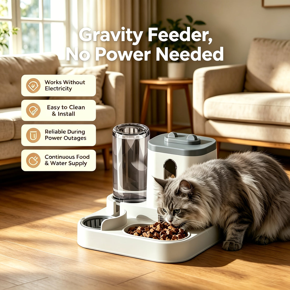 Slow Feeder Bowl for Dogs & Cats - Fun Rolling Ball Puzzle Feeder & Portion Control Dispenser, Controls Eating Speed, Prevents Bloat, Ideal for Senior Dogs & Picky Eaters
