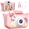 Kids Camera 1080P HD 48MP Digital Camera for Children with Video Recording, 5 Built-In Games, Selfie Cam - Toddler Camera for Boys and Girls Ages 3-12, Birthday Christmas Halloween Gift (Pink or Blue)