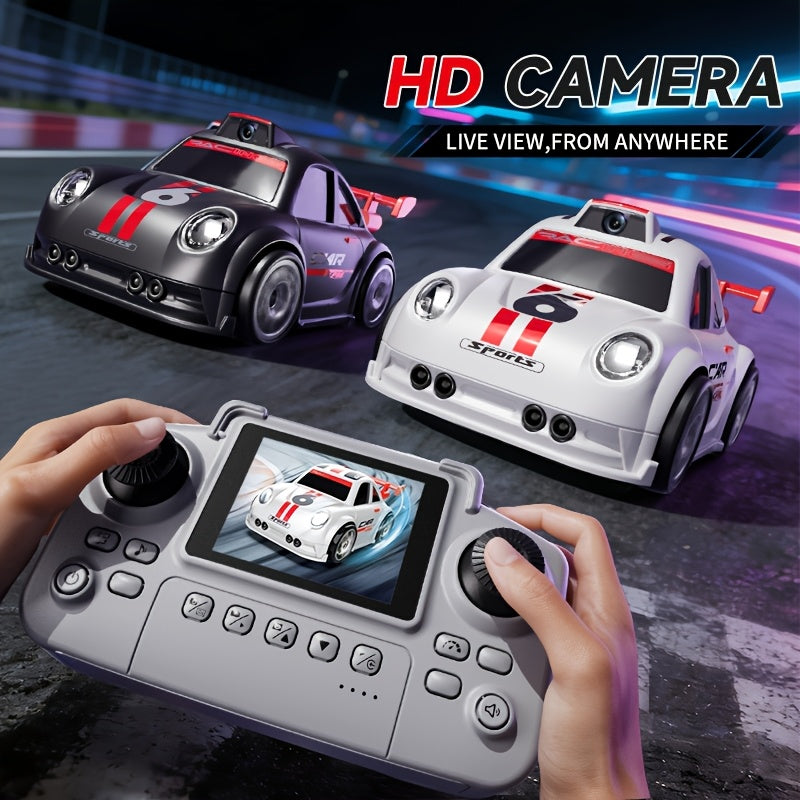 2026 New CP6 Electric Remote Control Car with Optional LCD Screen Display High Speed RC Car for Kids Adults Choose With or Without Screen Black White