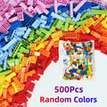 Classic Small Building Blocks Bulk Bag 500-1000 Pieces, Mixed Color ABS Safe Mini Brick Construction Toy for Boys Girls, Creative STEM Play Compatible with Major Brands, Halloween Thanksgiving Christmas Gift