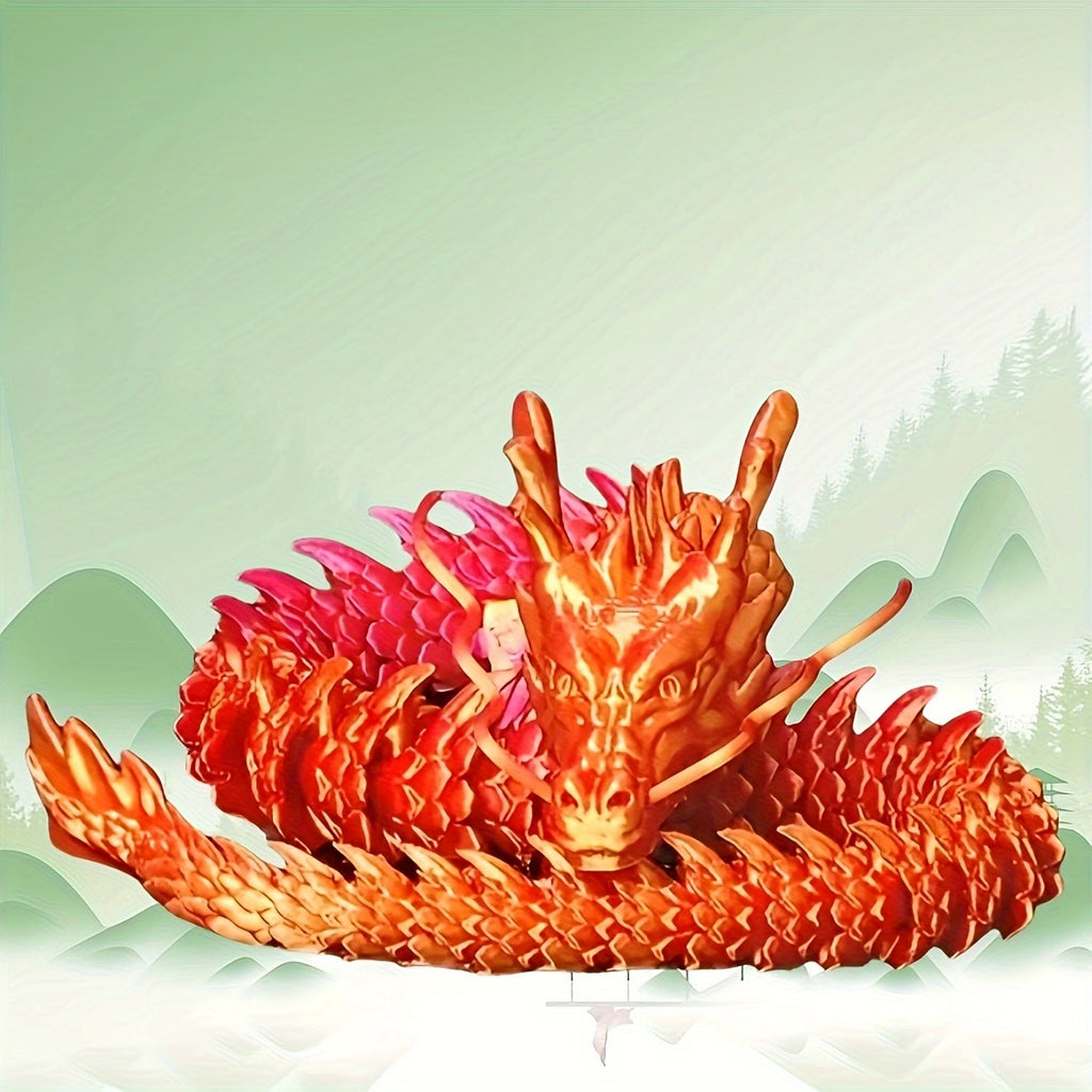 4pcs 3D Printed Crystal Dragon Statue Set Collectible Figures Modern Home Office Event Decor Crystal Sculpture Display Art Gift for Dragon Collectors Ages 14+