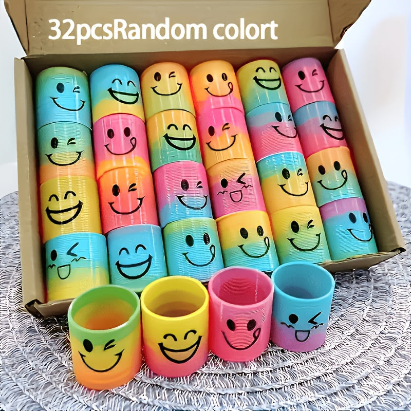 32 Pcs Mini Magic Spring Coil Toys Bulk Set for Kids Party Favors Goodie Bag Stuffers Classroom Rewards Prize Box Birthday Easter Halloween Christmas Carnival Giveaways Random Colors