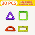 30-Piece Magnetic Building Blocks Set for Kids – Large Colorful DIY Stacking Tiles, STEM Educational Toy, Shapes & Colors Learning, Birthday Christmas Gift for Toddlers