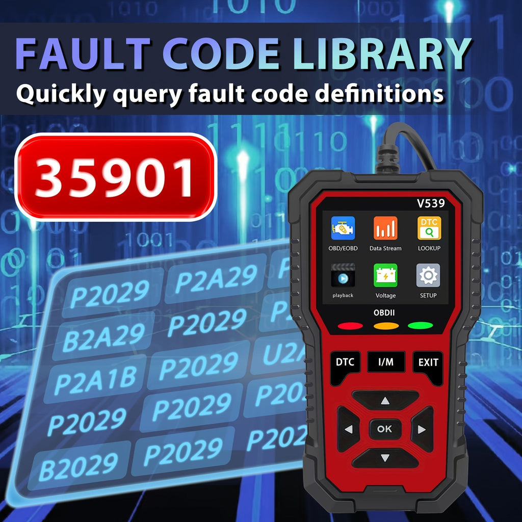 Advanced OBD2 Scanner Automotive Diagnostic Tool Faster Processing Chip Read Clear Engine Codes Live Data Freeze Frame Supports 10 Languages All OBD2 Cars 1996+