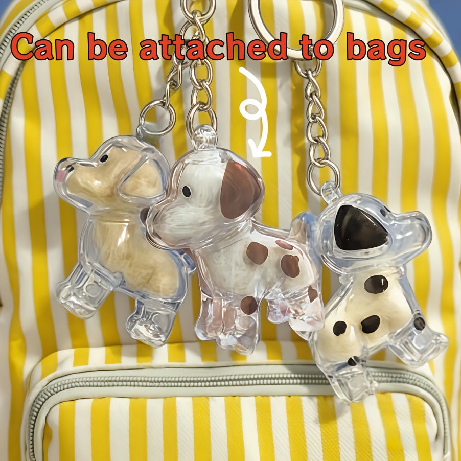 Pet Fur Keepsake Storage Box Set of 6 – Transparent Dog & Cat Hair Collection Cases with Whimsical Embellished Design, Decorative Hair Organizer & Memorial Keepsake Gift for Pet Owners
