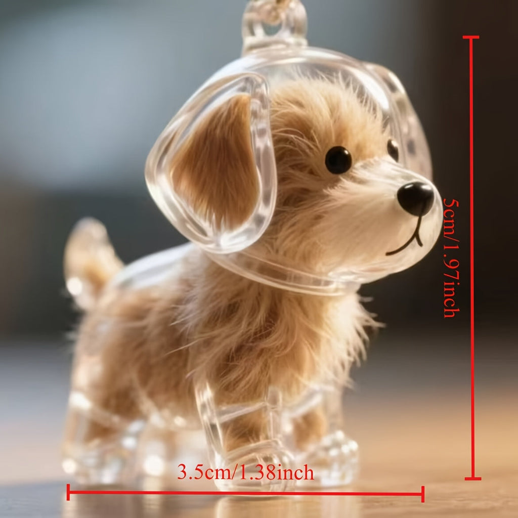 Pet Hair Keepsake Storage Box Set of 5 – Transparent Dog & Cat Fur Memorial Pendant Display Cases, Cute Pet Souvenir Jewelry Gift for Christmas, Halloween & Birthday
