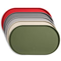 Waterproof Silicone Dog Bowl Mat with Raised Edges - Non-Slip Pet Feeding Mat for Food & Water, 19x11 Inch, Easy Clean No-Mess Floor Protector for Dogs & Cats, Khaki Green