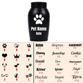 Personalized Pet Cremation Urn for Dog & Cat Ashes - Custom Name Engraved Stainless Steel Memorial Urn, 2 Sizes & 5 Colors, Lasting Tribute Keepsake Urn for Beloved Pets