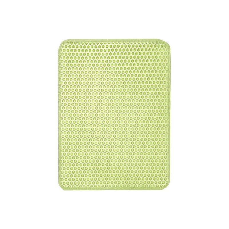 Double-Layer Honeycomb Cat Litter Mat - Urine Proof Litter Trapping Mat with Easy Clean Design, Waterproof Floor Protector Pad for Cats, Available in 17.72x23.62 & 21.65x29.53 Inch Sizes