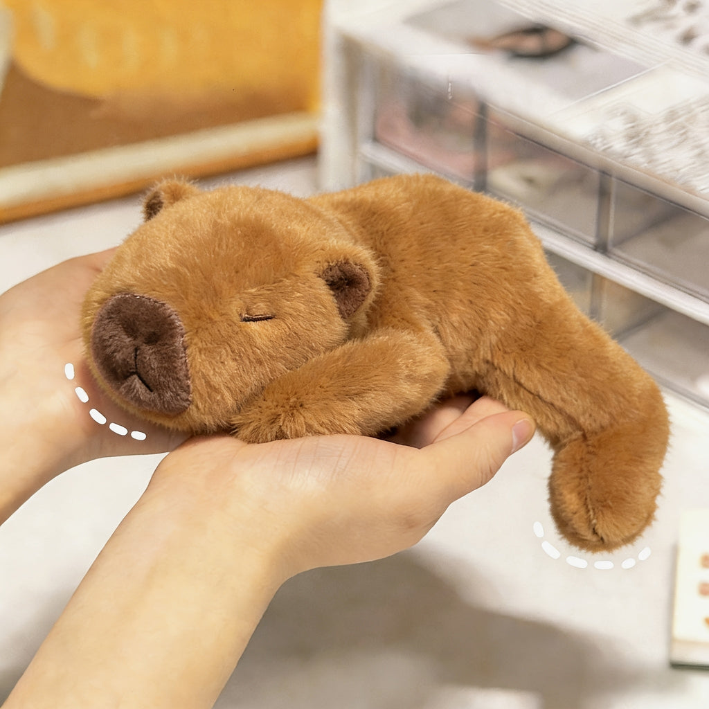 Capybara Plush Toy Stuffed Animal - Cute Soft Brown Capybara Plushie Doll for Kids Boys and Girls, Cuddly Animal Plush Figure, Birthday Christmas Holiday Gift for Capybara Lovers and Toddlers