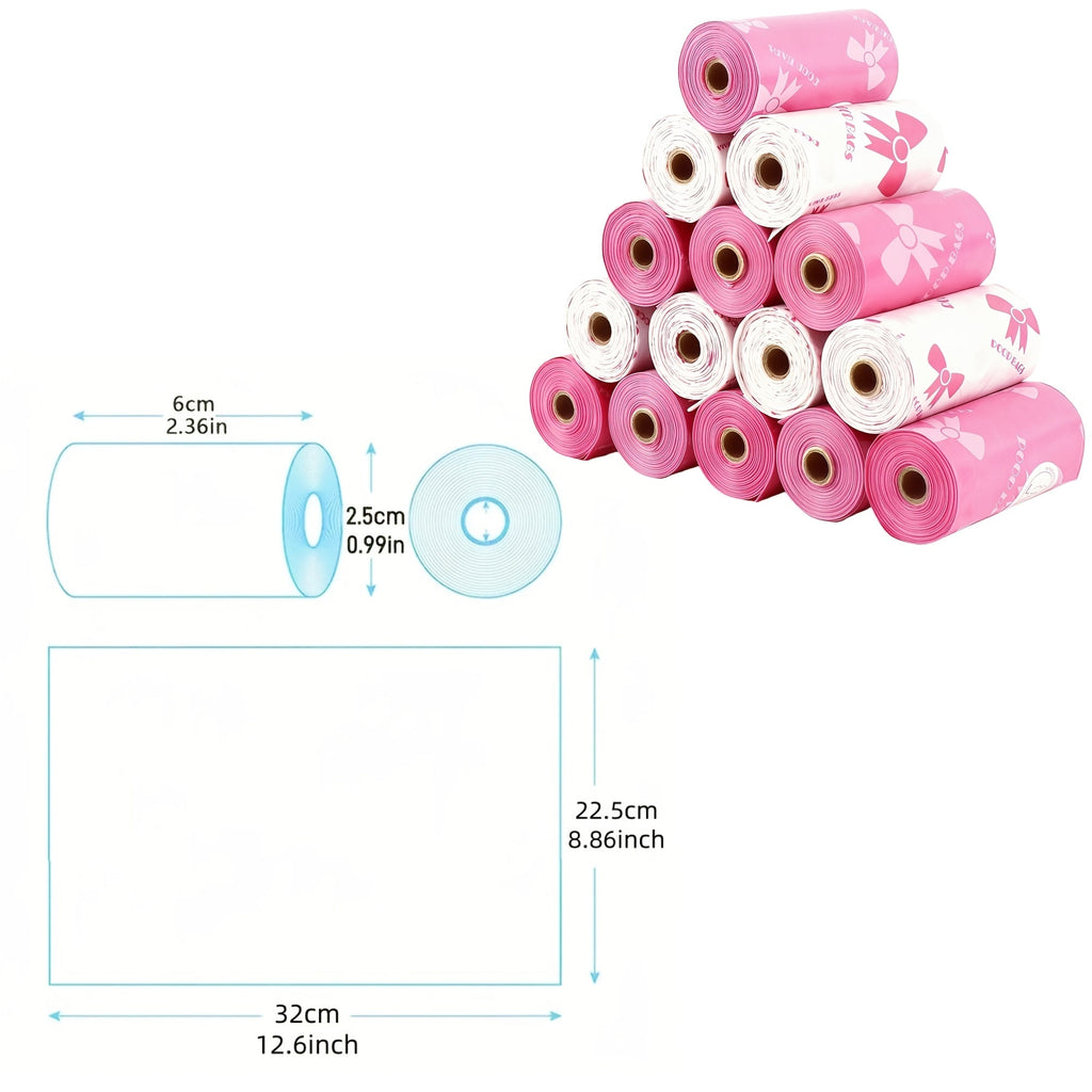 Dog Poop Bags 120 Count 8 Rolls - Ultra-Thick Leak-Proof Pet Waste Bags with Odor Control & Beautiful Pattern, Durable Dog Cleanup Bags for Large Medium & Small Dogs, Perfect Pet Gift for Dog Lovers