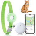 Cat Tracker Lightweight GPS Tracker for Cats – Works with Apple Find My & Android Find My Device, Real-Time Location, No Monthly Fee, Smart Zone Alerts, Anti-Loss Pet Tracking Device for Cat Collar