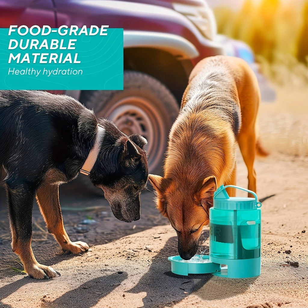 Dog Travel Water Bottle 74oz Large Capacity - Portable Pet Water Bottle with Detachable Drinking Bowl, Leak-Proof Design for Hiking Camping Dog Park, Suitable for Large Medium Small Dogs Outdoor Adventures
