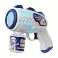 Electric Bubble Gun for Kids – Automatic Light-Up Space Bubble Machine Handheld Toy, Outdoor Indoor Fun for Boys & Girls, Perfect Christmas Birthday Party Gift (Bubble Solution Not Included)