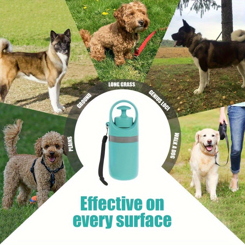 Portable Dog Poop Scooper Set with Bag Dispenser & 75 Poop Bags – 6-Piece Durable Plastic Waste Pick-Up Kit with Cute Paw Design, Works for All Dog Breeds, Outdoor Dog Walking Essential
