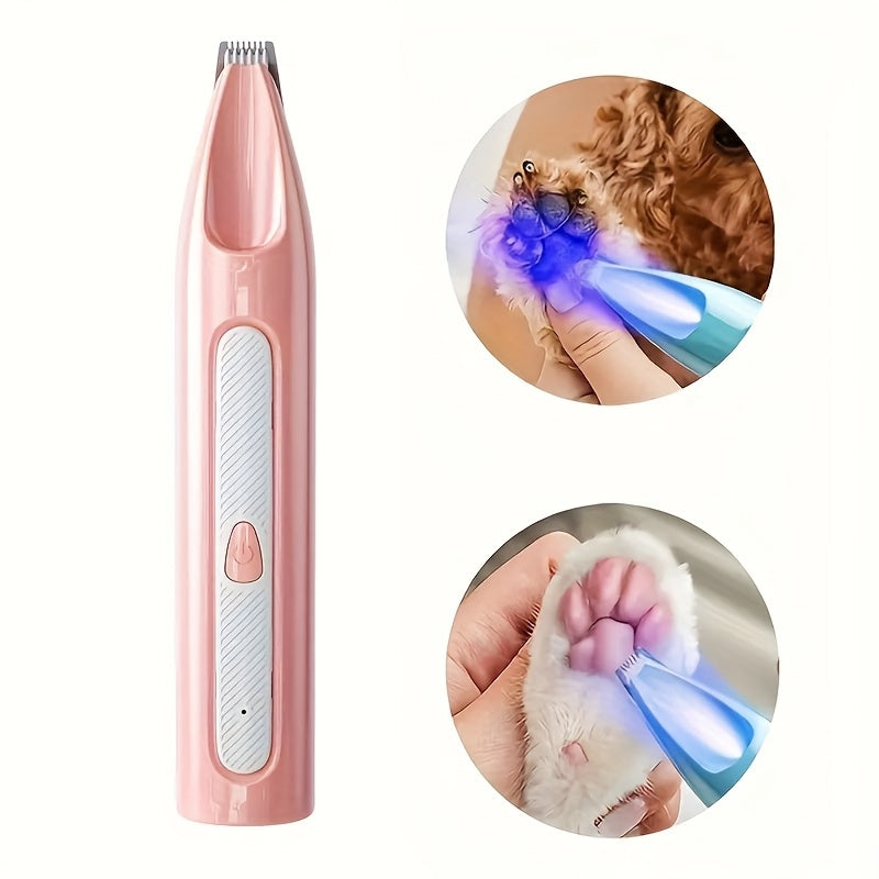 Quiet Pet Grooming Kit – Rechargeable Cordless Dog & Cat Hair Clippers, Low-Noise Paw Trimmer & Nail Polisher, USB Powered, Professional At-Home Pet Grooming Tool Set
